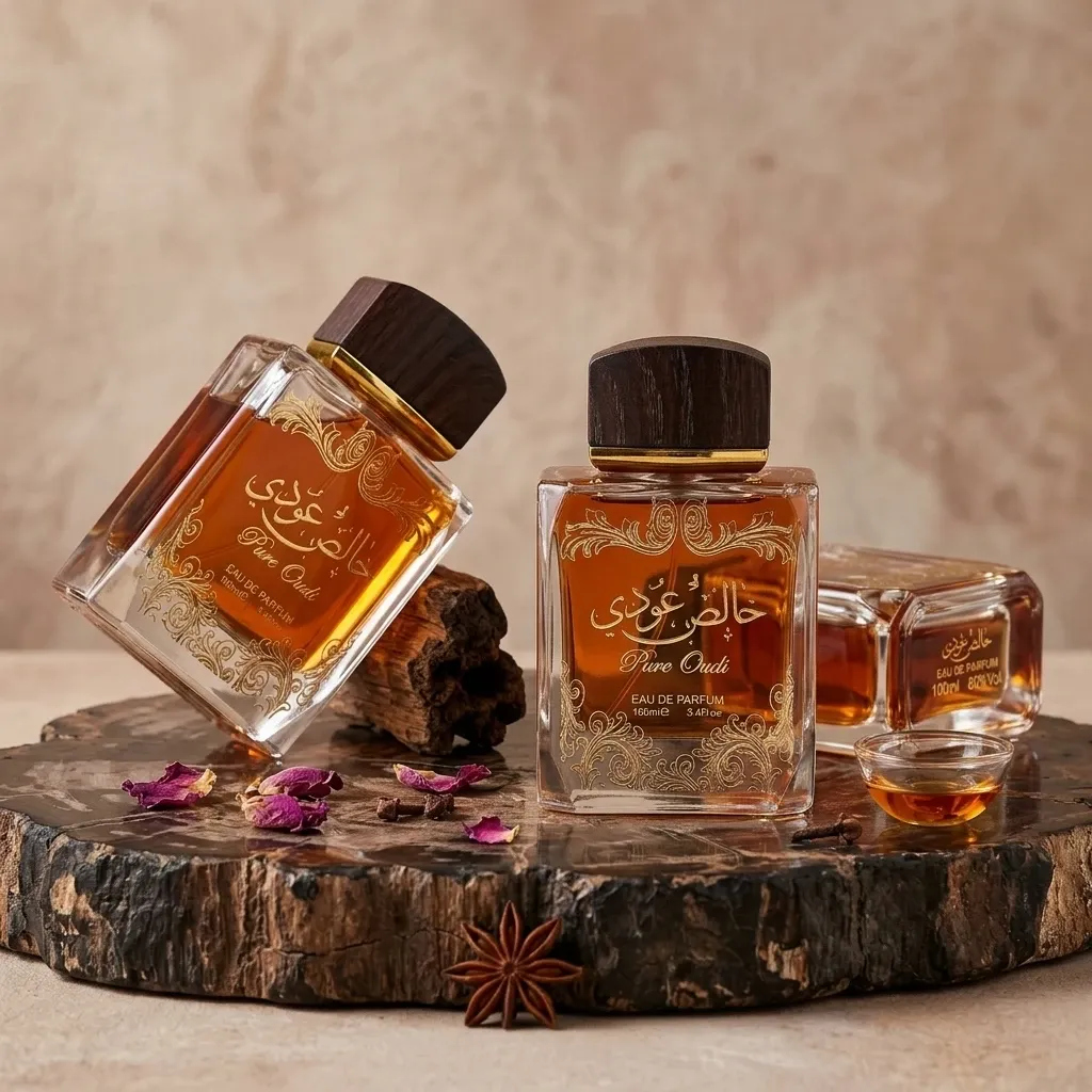 Pure Oudi Bold Arabian Oud Eau de Parfum 100ml for Men & Women - Long-Lasting Woody Amber Musk Cologne Spray, Premium Fragrance for All Occasions thumbnail 3