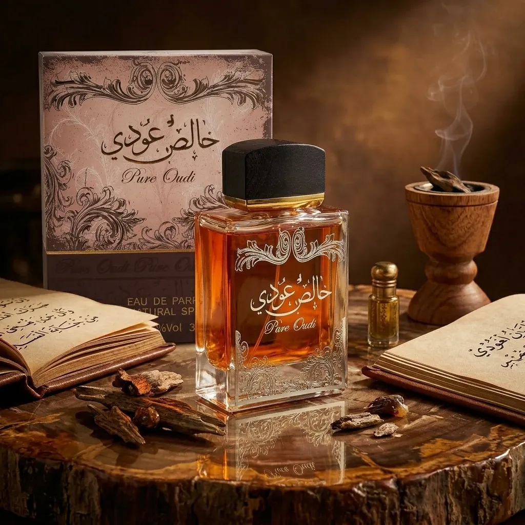 Pure Oudi Bold Arabian Oud Eau de Parfum 100ml for Men & Women - Long-Lasting Woody Amber Musk Cologne Spray, Premium Fragrance for All Occasions thumbnail 1