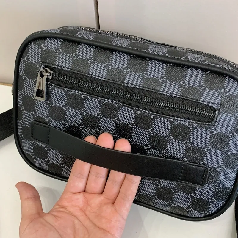 Premium PU Leather Men's Waist Pack Business Crossbody Bag Fashion Travel Shoulder Bag for Phone Storage, Stylish Clutch for Men - Image 5