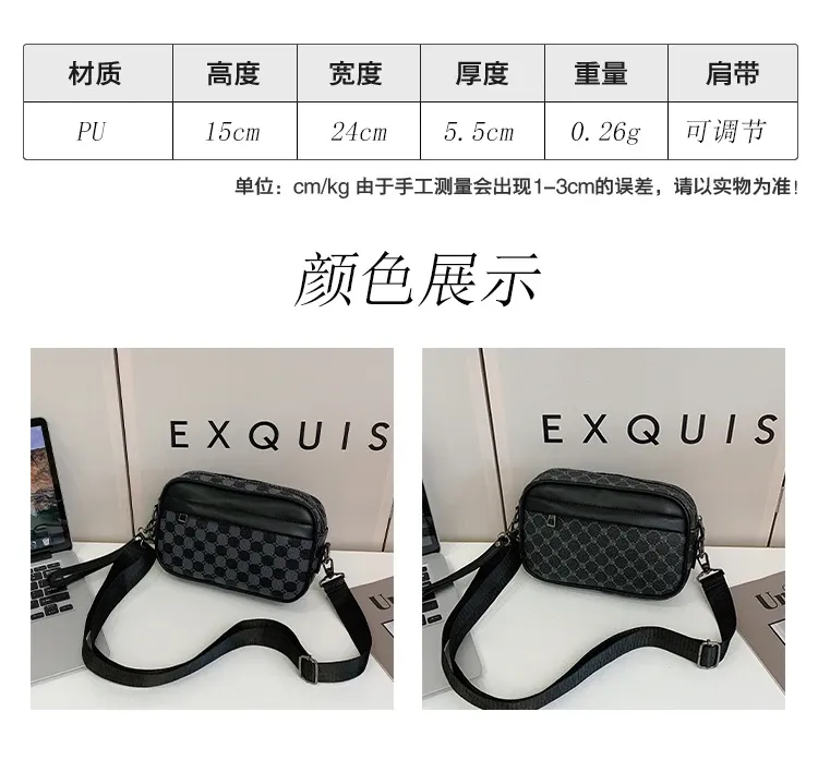 Premium PU Leather Men's Waist Pack Business Crossbody Bag Fashion Travel Shoulder Bag for Phone Storage, Stylish Clutch for Men showcase 2