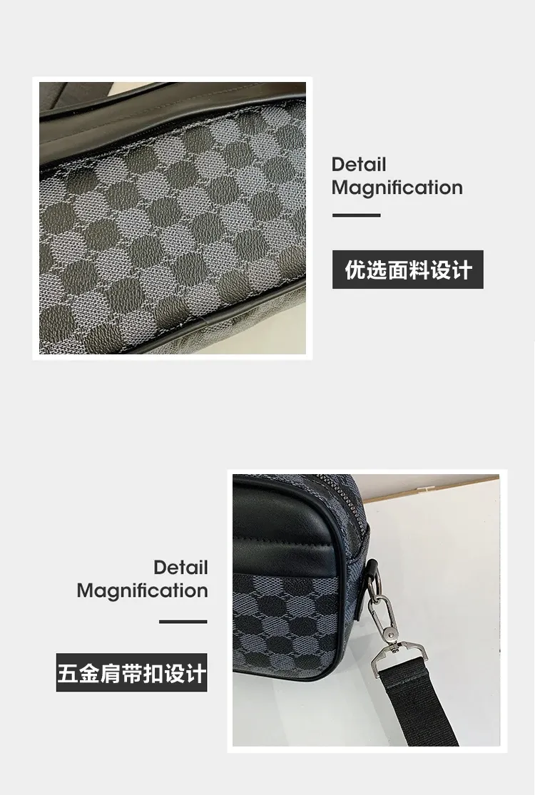 Premium PU Leather Men's Waist Pack Business Crossbody Bag Fashion Travel Shoulder Bag for Phone Storage, Stylish Clutch for Men showcase 4