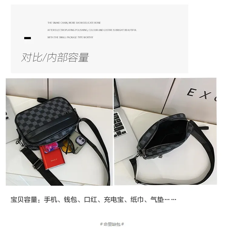 Premium PU Leather Men's Waist Pack Business Crossbody Bag Fashion Travel Shoulder Bag for Phone Storage, Stylish Clutch for Men showcase 7