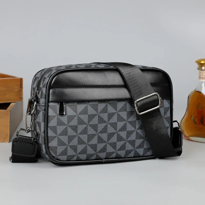Stylish PU Leather Crossbody Messenger Bag for Men - High Quality Fashion Small Shoulder Bag, Perfect Gift for Men - Image 4