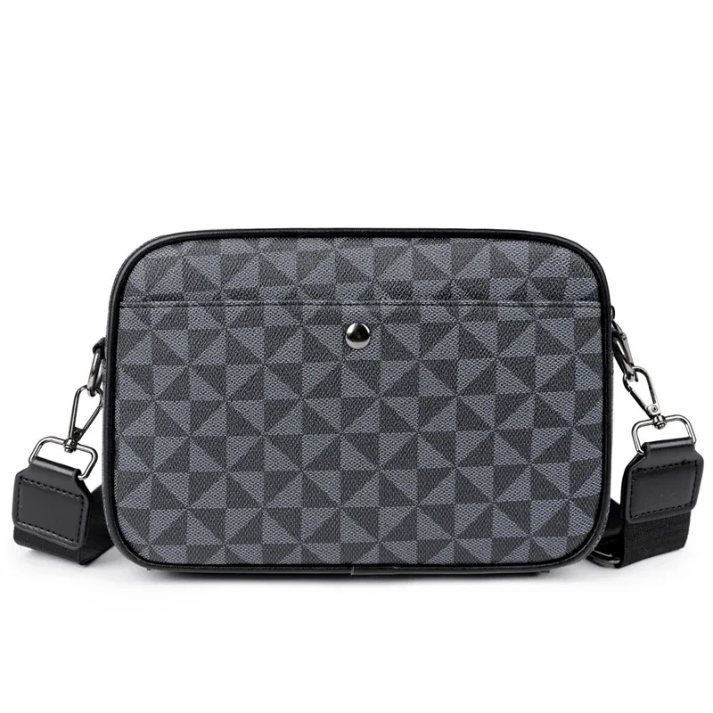Stylish PU Leather Crossbody Messenger Bag for Men - High Quality Fashion Small Shoulder Bag, Perfect Gift for Men - Image 2