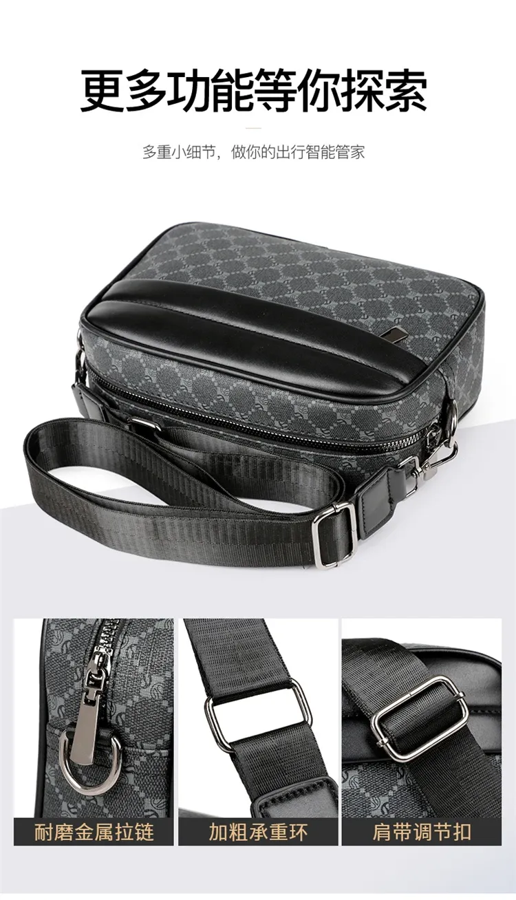 Stylish PU Leather Crossbody Messenger Bag for Men - High Quality Fashion Small Shoulder Bag, Perfect Gift for Men showcase 10