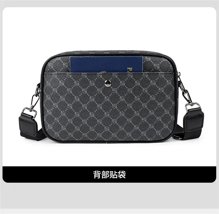 Stylish PU Leather Crossbody Messenger Bag for Men - High Quality Fashion Small Shoulder Bag, Perfect Gift for Men showcase 14