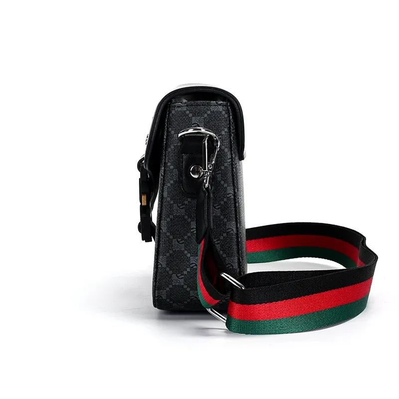 Fashionable Jacquard Pattern Men's Crossbody Bag, High-End Casual Shoulder Bag, Waterproof Business Commuting Sling Bag, Versatile Daily Use showcase 13