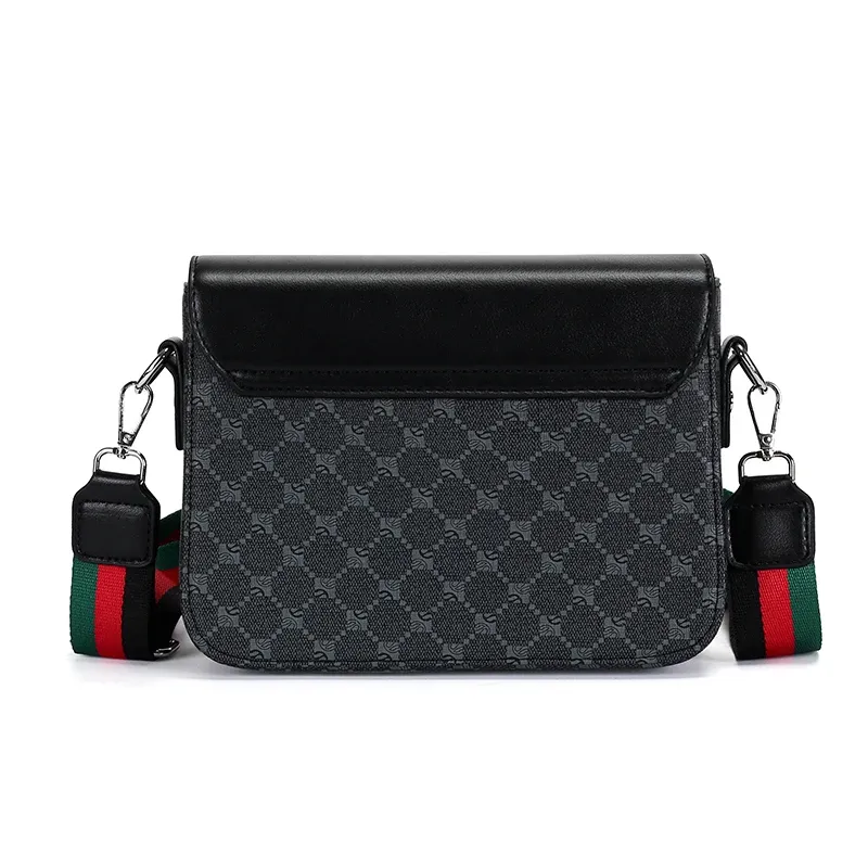 Fashionable Jacquard Pattern Men's Crossbody Bag, High-End Casual Shoulder Bag, Waterproof Business Commuting Sling Bag, Versatile Daily Use showcase 14