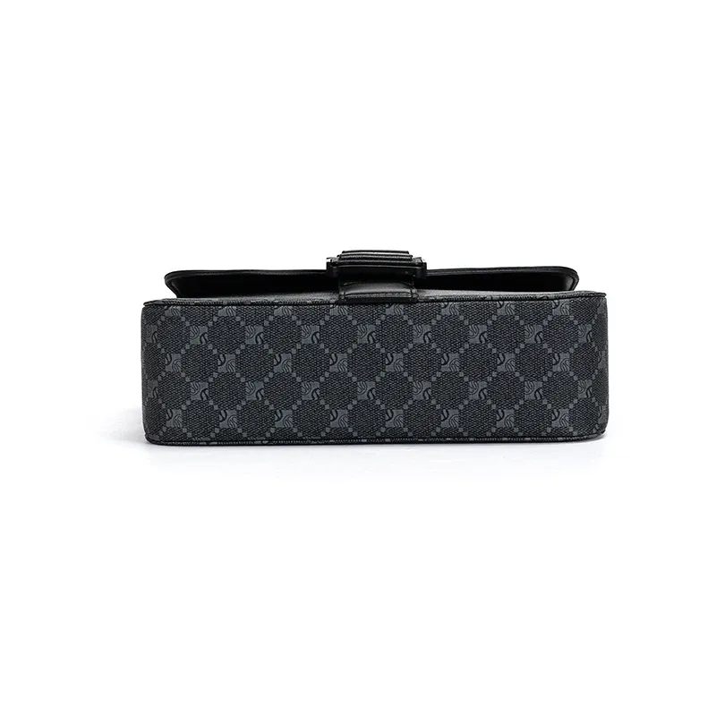 Fashionable Jacquard Pattern Men's Crossbody Bag, High-End Casual Shoulder Bag, Waterproof Business Commuting Sling Bag, Versatile Daily Use showcase 15