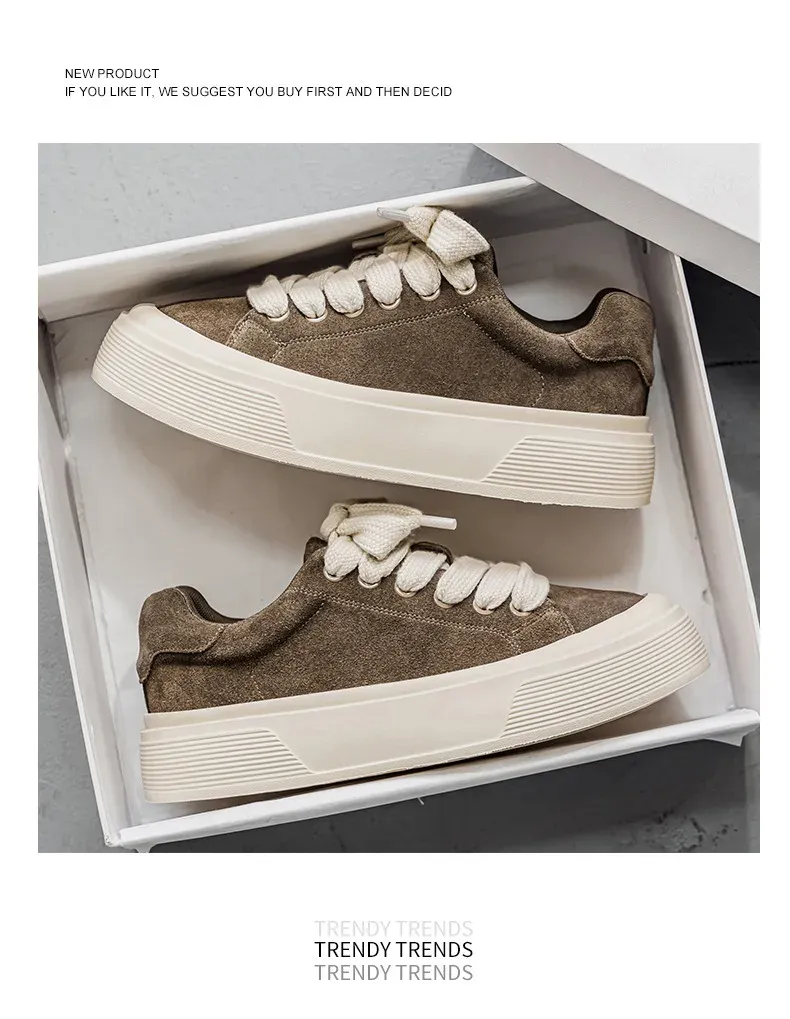 Men's Korean Style High-Top Casual Board Shoes - Autumn/Winter Fashion Sneakers for Height Increase & Sports showcase 11