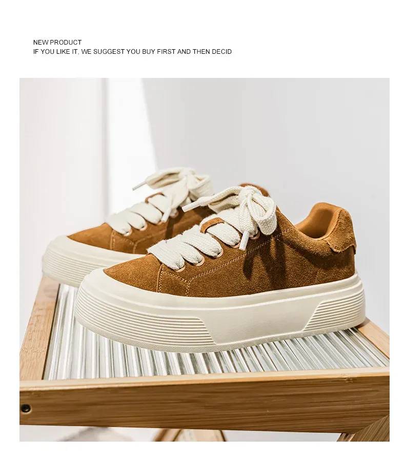Men's Korean Style High-Top Casual Board Shoes - Autumn/Winter Fashion Sneakers for Height Increase & Sports showcase 16