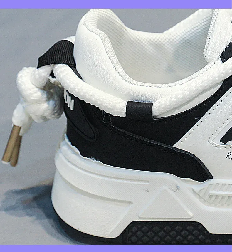 Men's Breathable White Sneakers 2025 Summer Trendy Versatile Thick Sole Sports Board Shoes for Men & Women showcase 13