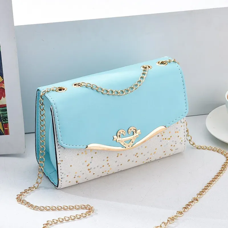 Women's Fashion Sequin Shoulder Bag with Bow Pendant Chain - Korean Ins Style Small Square Bag for Parties & Everyday showcase 16