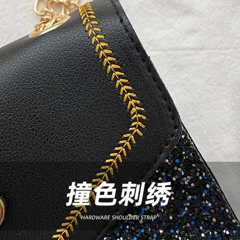 Luxury Deer Head PU Leather Shoulder Bag for Women, Fashionable Chain Underarm Handbag, Small Square Design for Casual Outings & Shopping showcase 11