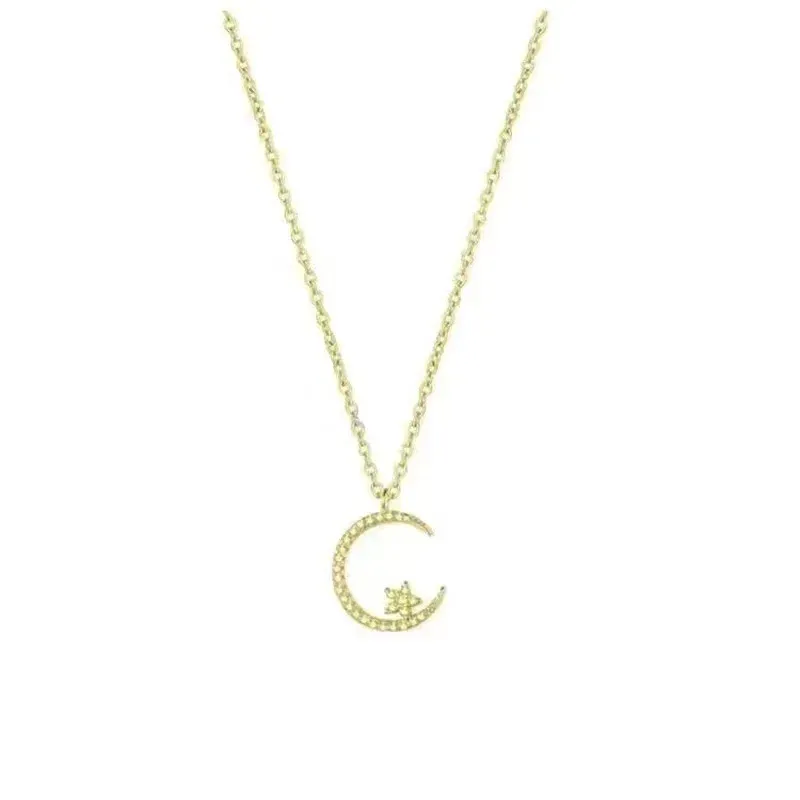 Women's Luxury Star Pendant Necklace - Fashionable Shining Inlaid Crystal Temperament Jewelry for Wedding Banquets & Special Occasions - Image 5