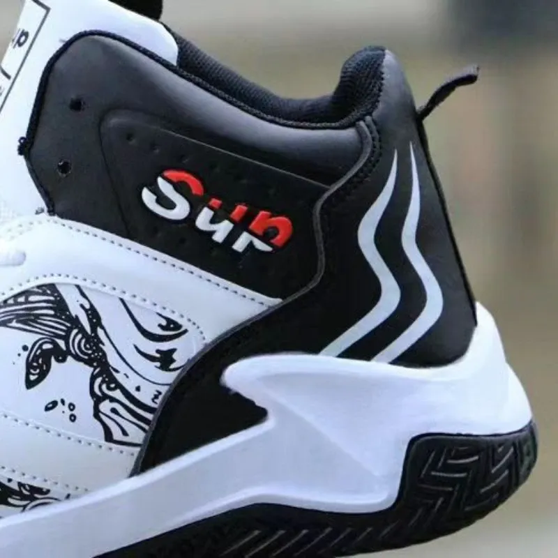 Men's High-Top Basketball Shoes: Luxury Comfortable Anti-Slip Sneakers for Running, Casual Wear, and Fashionable Versatility - Image 5