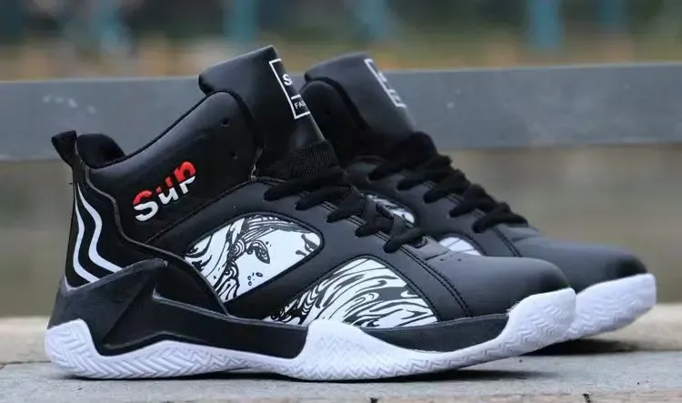 Men's High-Top Basketball Shoes: Luxury Comfortable Anti-Slip Sneakers for Running, Casual Wear, and Fashionable Versatility showcase 8