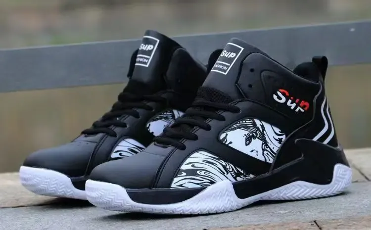 Men's High-Top Basketball Shoes: Luxury Comfortable Anti-Slip Sneakers for Running, Casual Wear, and Fashionable Versatility showcase 9