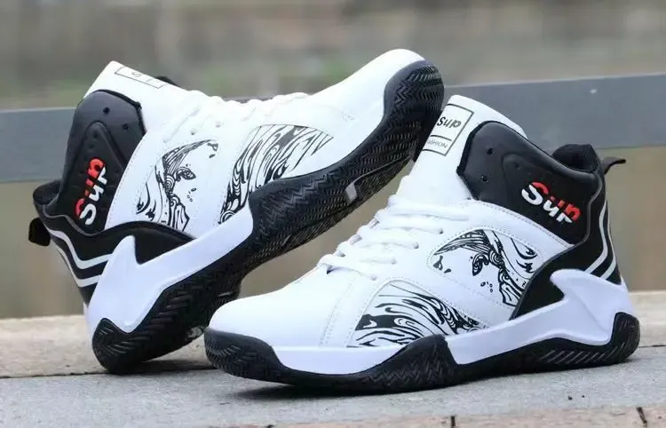 Men's High-Top Basketball Shoes: Luxury Comfortable Anti-Slip Sneakers for Running, Casual Wear, and Fashionable Versatility showcase 10