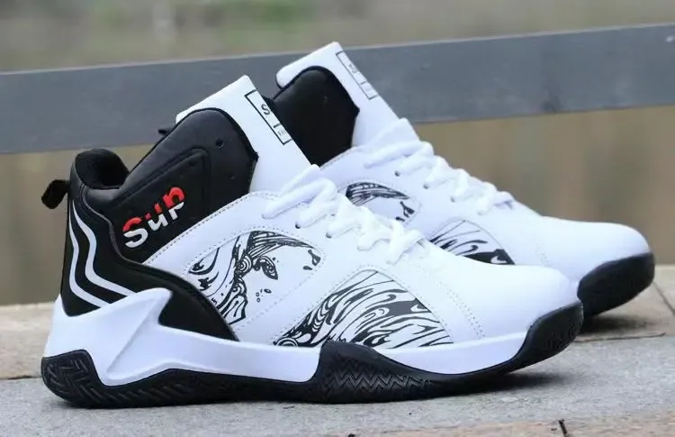 Men's High-Top Basketball Shoes: Luxury Comfortable Anti-Slip Sneakers for Running, Casual Wear, and Fashionable Versatility showcase 12