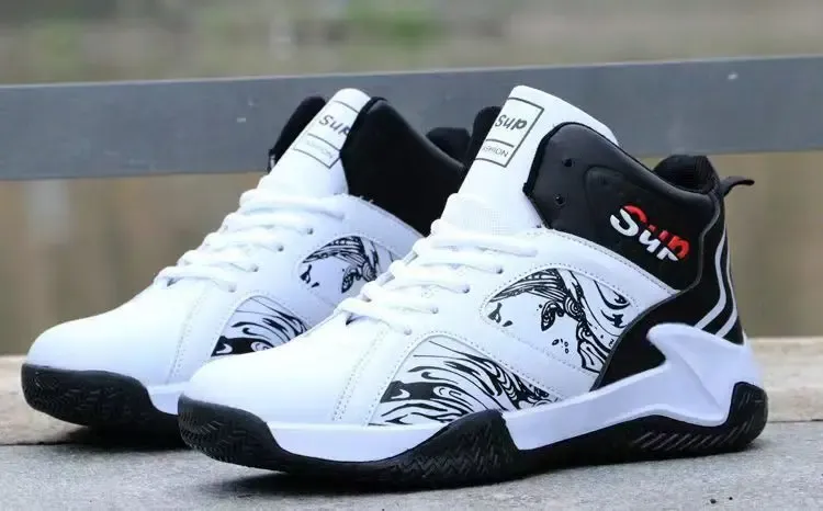 Men's High-Top Basketball Shoes: Luxury Comfortable Anti-Slip Sneakers for Running, Casual Wear, and Fashionable Versatility showcase 13