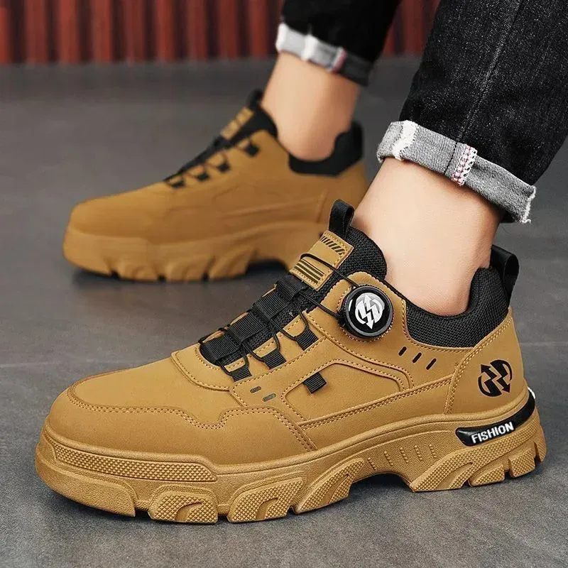 Men's Casual Leather Sneakers - Comfortable Soft Breathable Walking Shoes for Summer, Stylish Board Shoes for Men showcase 11