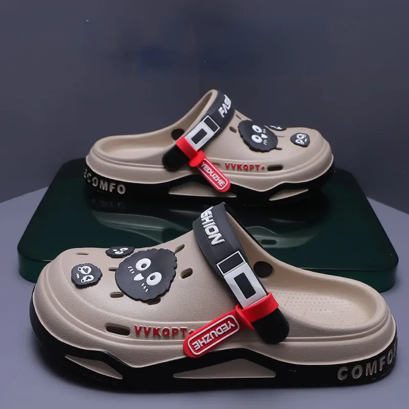 Men's Summer Breathable EVA Hole Shoes Sandals - Non-slip Portable Fashion Beach Slippers for Outdoor Casual Wear - Image 4