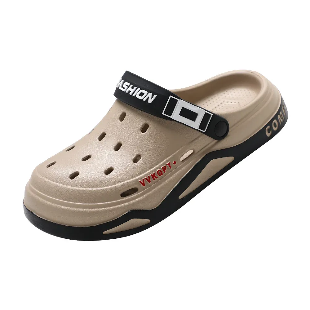 Men's Summer Breathable EVA Hole Shoes Sandals - Non-slip Portable Fashion Beach Slippers for Outdoor Casual Wear - Image 5