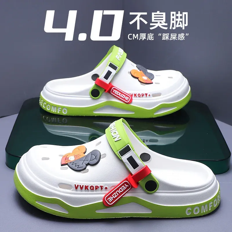 Men's Summer Breathable EVA Hole Shoes Sandals - Non-slip Portable Fashion Beach Slippers for Outdoor Casual Wear showcase 2