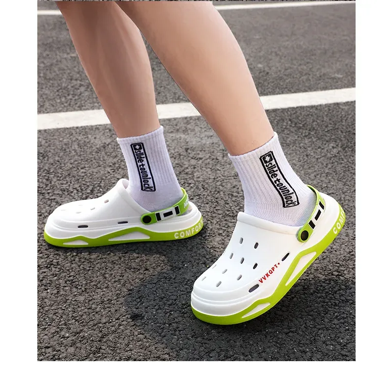 Men's Summer Breathable EVA Hole Shoes Sandals - Non-slip Portable Fashion Beach Slippers for Outdoor Casual Wear showcase 10