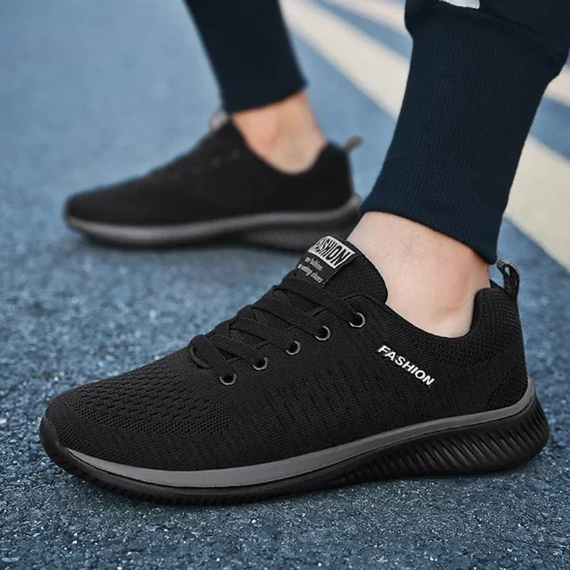 Men's Summer Breathable Mesh Casual Shoes - Lightweight Fashion Moccasins Sneakers for Daily Wear, Sizes 36-48 thumbnail 3