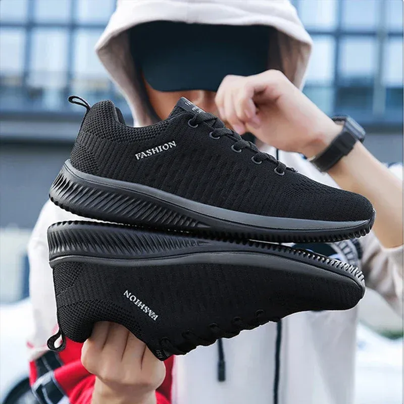 Men's Summer Breathable Mesh Casual Shoes - Lightweight Fashion Moccasins Sneakers for Daily Wear, Sizes 36-48 thumbnail 2