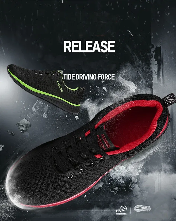 Men's Summer Breathable Mesh Casual Shoes - Lightweight Fashion Moccasins Sneakers for Daily Wear, Sizes 36-48 showcase 2