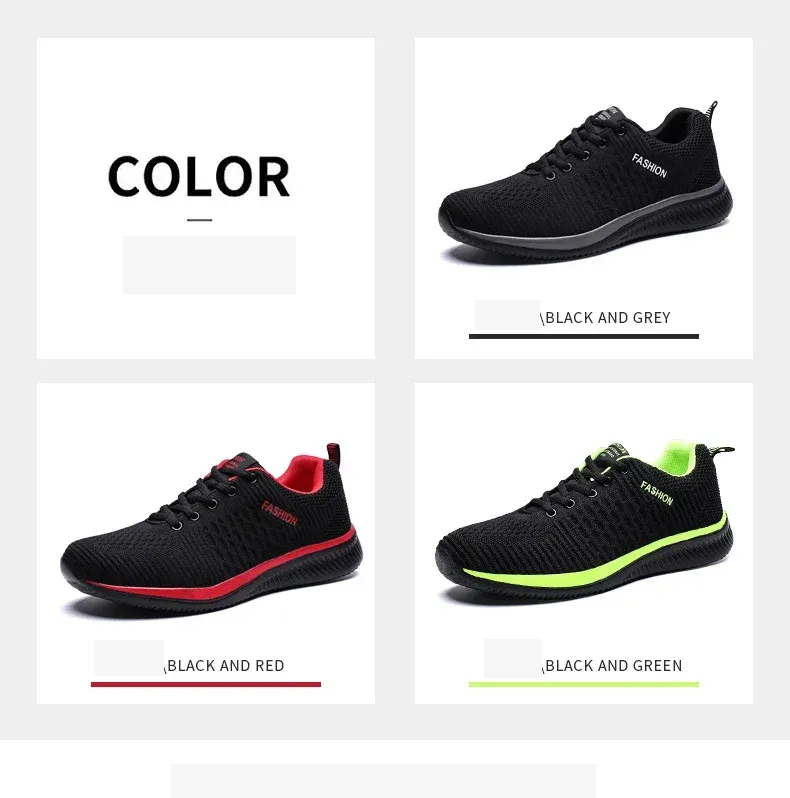 Men's Summer Breathable Mesh Casual Shoes - Lightweight Fashion Moccasins Sneakers for Daily Wear, Sizes 36-48 showcase 6
