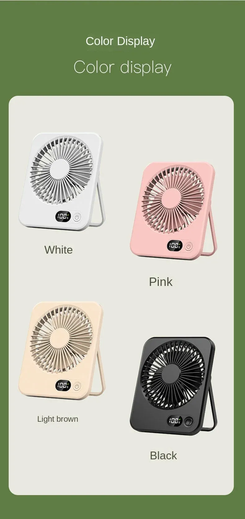 Ultra Quiet Foldable Desktop Fan - Mini Portable USB Fan for Office, Home, Travel - Compact & Efficient Cooling Solution showcase 1