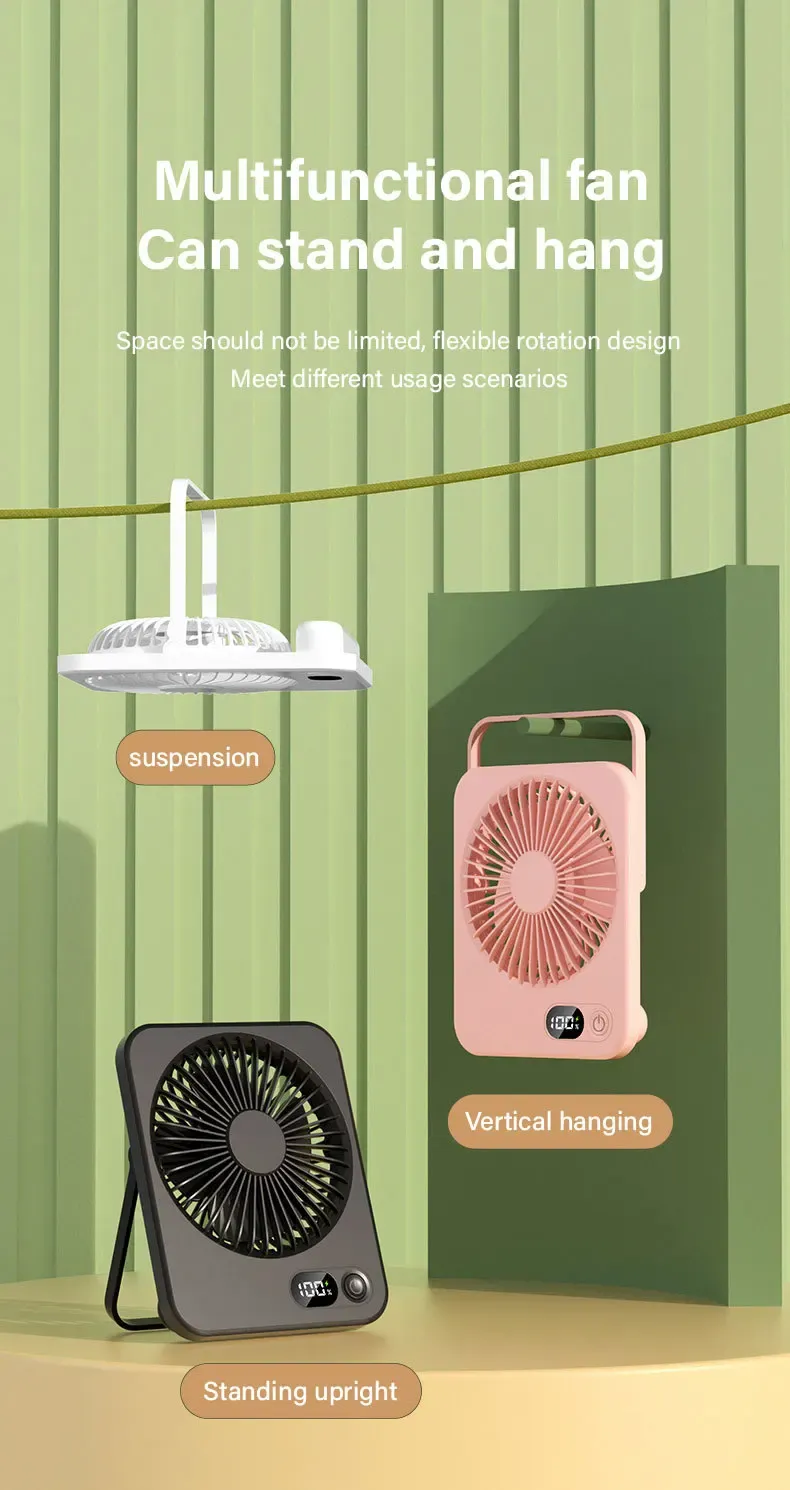 Ultra Quiet Foldable Desktop Fan - Mini Portable USB Fan for Office, Home, Travel - Compact & Efficient Cooling Solution showcase 6