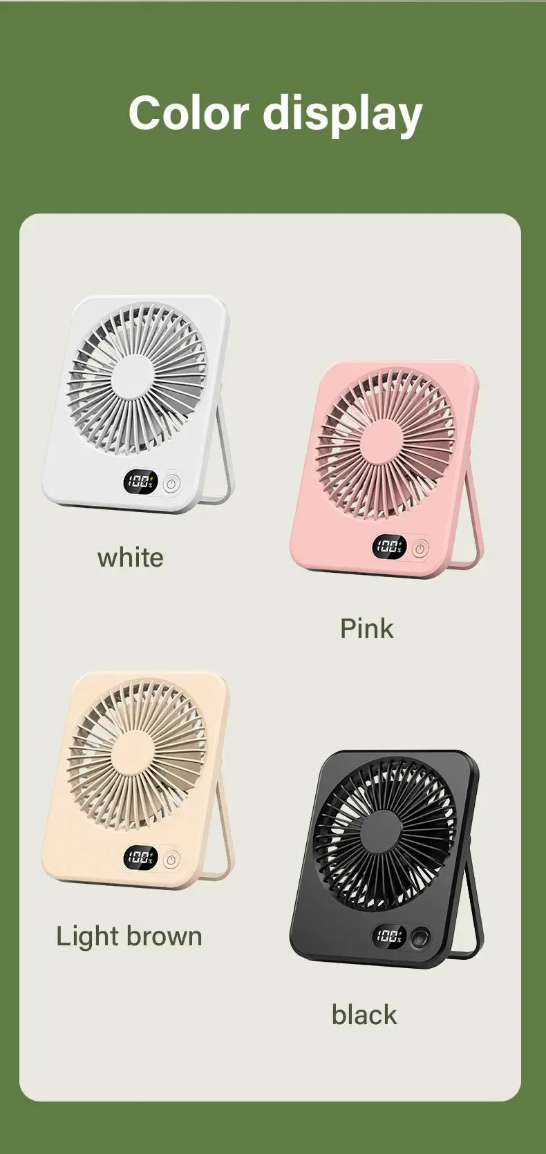 Ultra Quiet Foldable Desktop Fan - Mini Portable USB Fan for Office, Home, Travel - Compact & Efficient Cooling Solution showcase 12