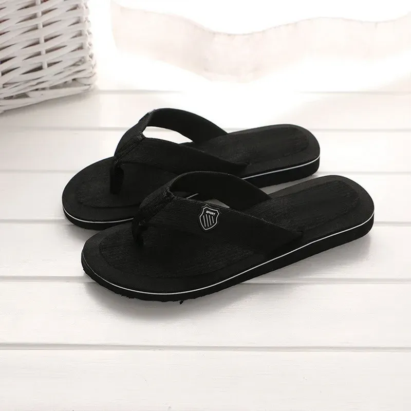 Men's Casual Flip Flops Fashion Beach Shoes - Summer Non-Slip Flat Slides, Comfortable Indoor House Slippers for Men, Large Sizes Available showcase 7