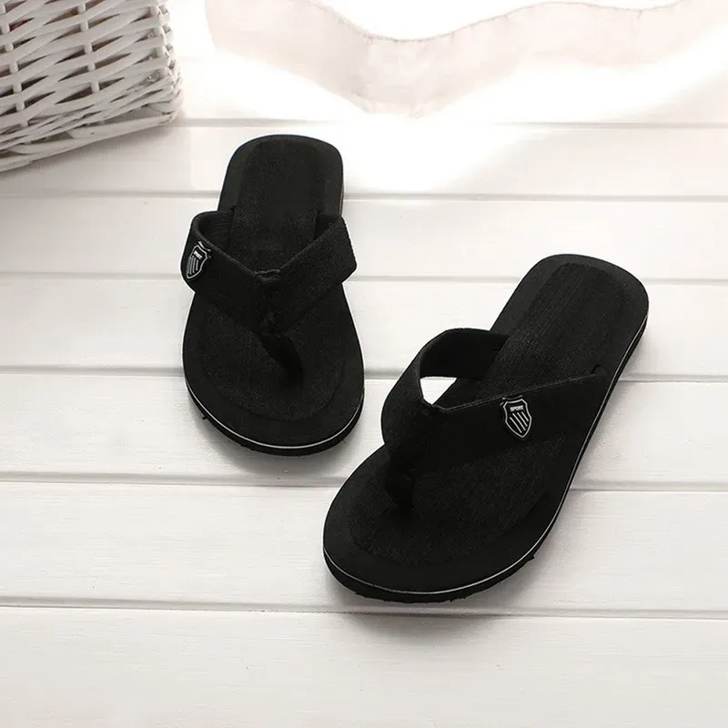 Men's Casual Flip Flops Fashion Beach Shoes - Summer Non-Slip Flat Slides, Comfortable Indoor House Slippers for Men, Large Sizes Available showcase 8