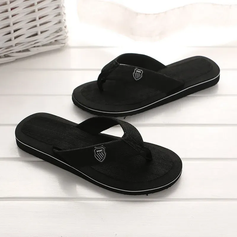 Men's Casual Flip Flops Fashion Beach Shoes - Summer Non-Slip Flat Slides, Comfortable Indoor House Slippers for Men, Large Sizes Available showcase 10
