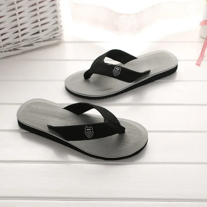 Men's Casual Flip Flops Fashion Beach Shoes - Summer Non-Slip Flat Slides, Comfortable Indoor House Slippers for Men, Large Sizes Available showcase 15