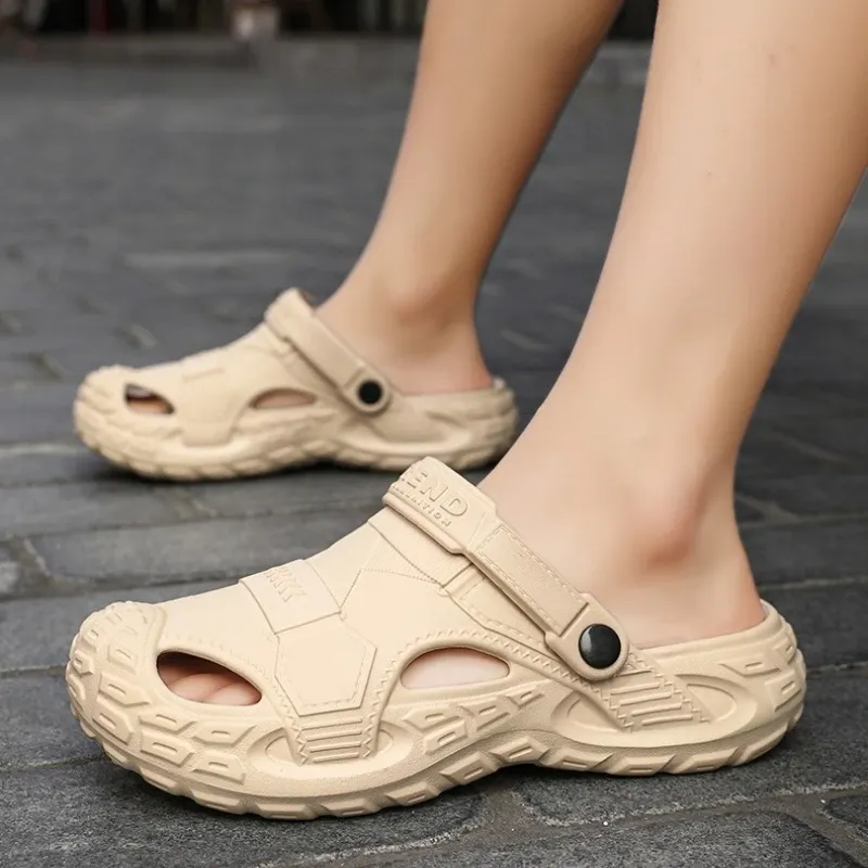 Men's Summer EVA Clogs Platform Sandals - Soft, Lightweight, Anti-Slip Beach Slides & Indoor Outdoor Slippers for Leisure and Comfort - Image 4