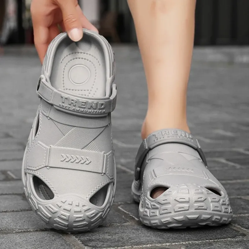 Men's Summer EVA Clogs Platform Sandals - Soft, Lightweight, Anti-Slip Beach Slides & Indoor Outdoor Slippers for Leisure and Comfort - Image 3