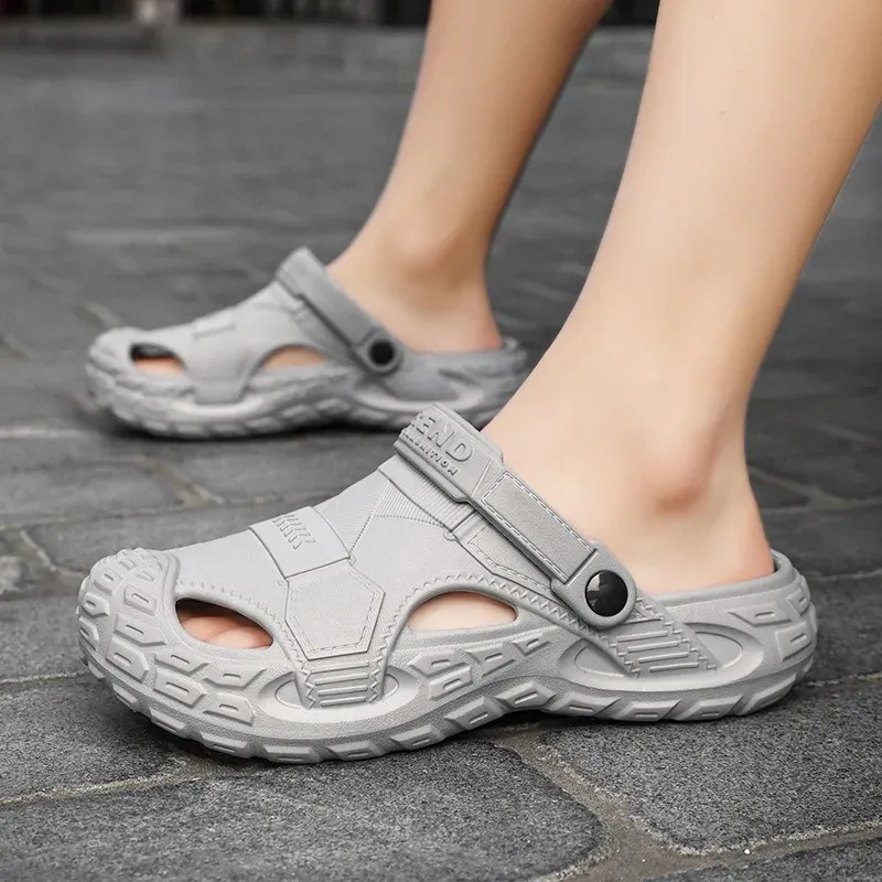 Men's Summer EVA Clogs Platform Sandals - Soft, Lightweight, Anti-Slip Beach Slides & Indoor Outdoor Slippers for Leisure and Comfort - Image 6