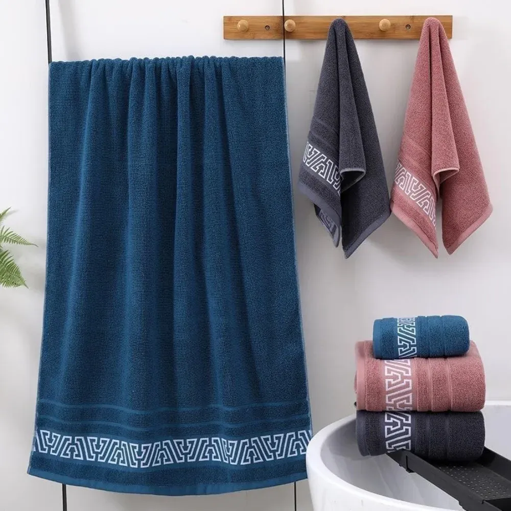 3-Piece Set Quick Dry Bath Towel for Adults - Plush Soft Thick Bath Sheet, Highly Absorbent & Fast Drying for Home, Spa, Gym - Elegant Bathroom Decor showcase 7