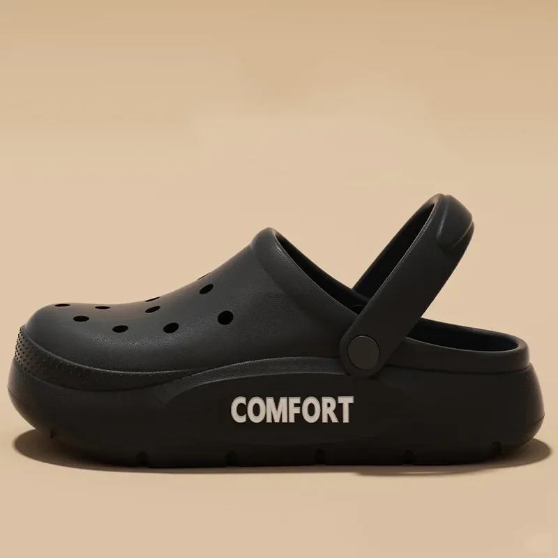 Summer Anti-Slip Hollow Slippers for Men & Women, Thick Bottom Casual Indoor Outdoor Sandals, Comfortable Couple Home Slides thumbnail 6