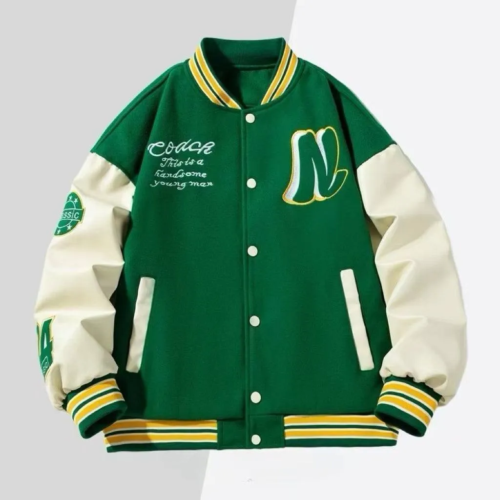 Rendy Baseball Style Varsity Jacket Classic Letterman Inspired Men’s Outerwear Coat thumbnail 1