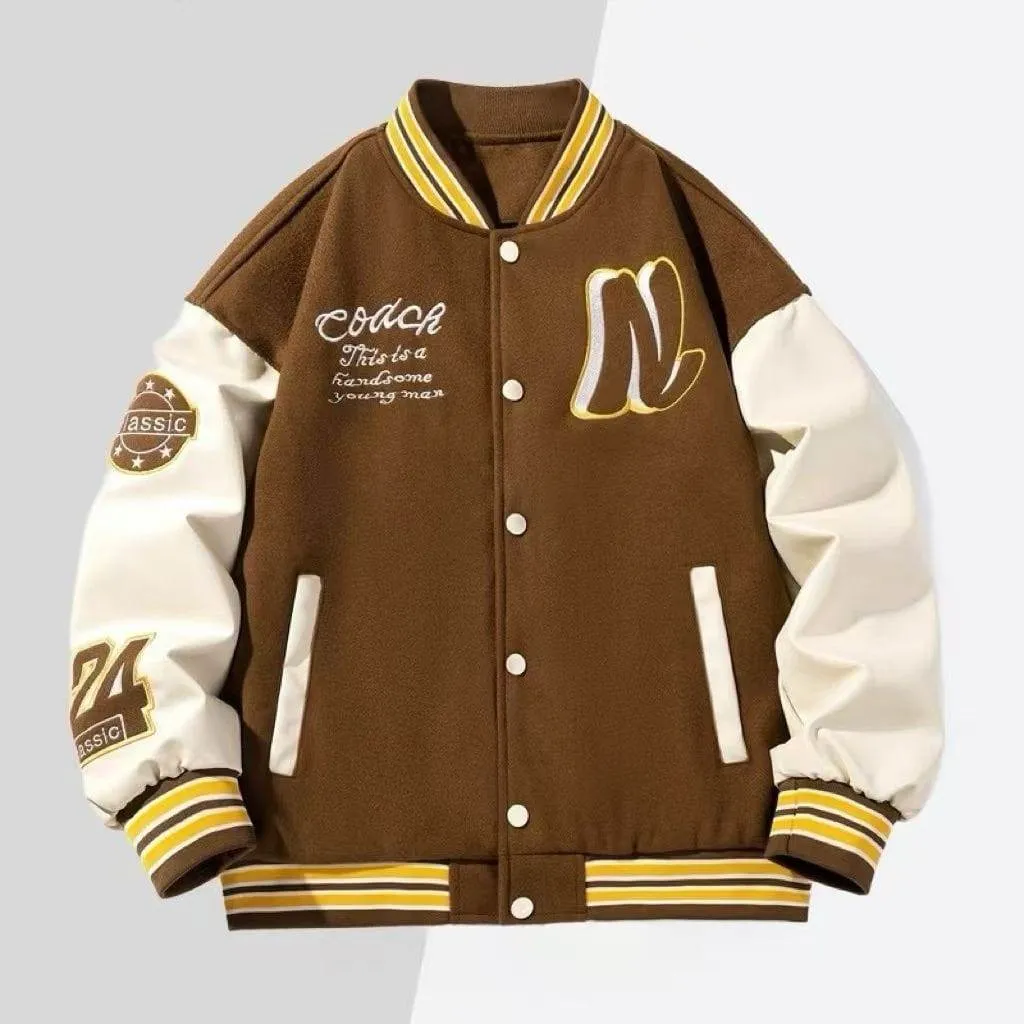 Rendy Baseball Style Varsity Jacket Classic Letterman Inspired Men’s Outerwear Coat thumbnail 3
