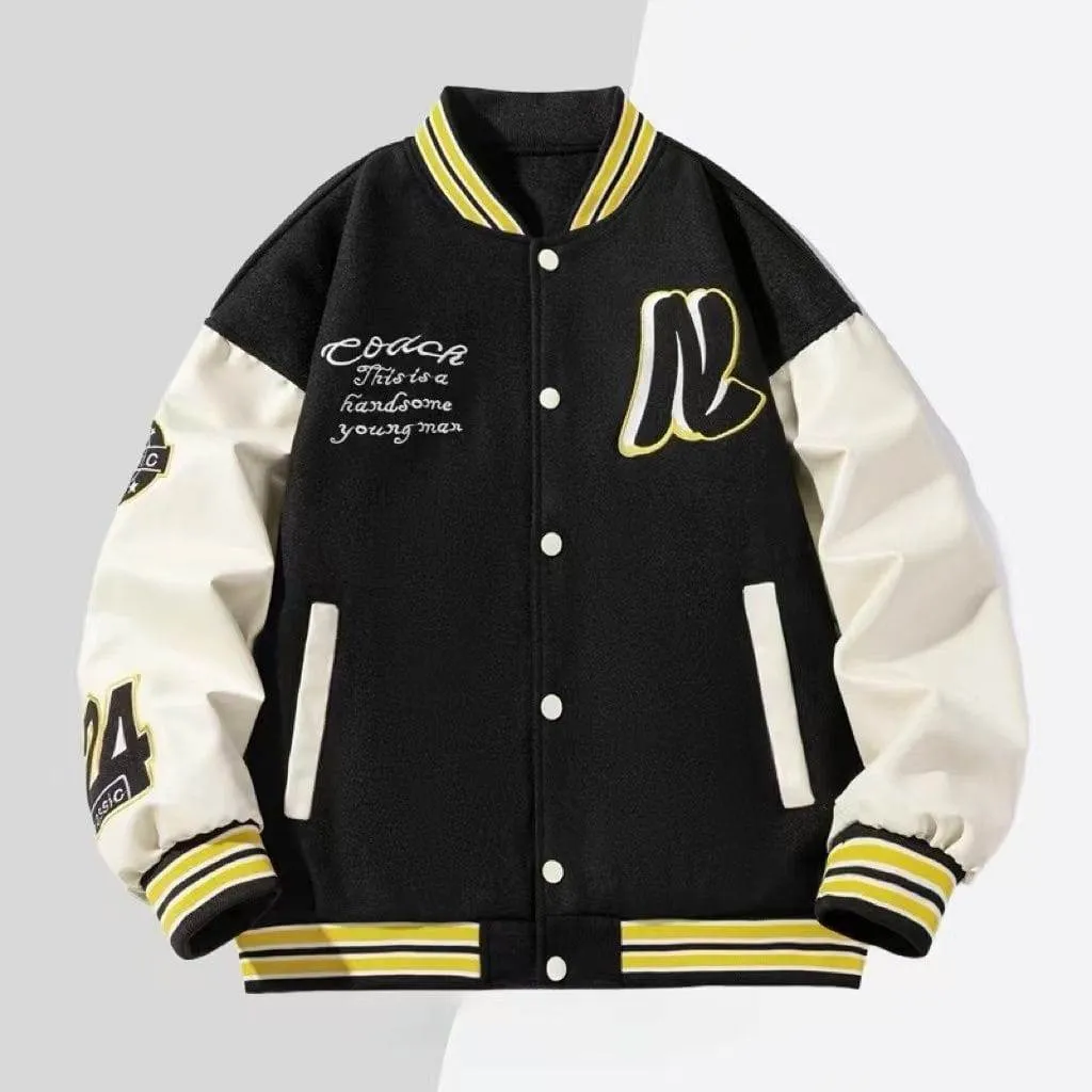 Rendy Baseball Style Varsity Jacket Classic Letterman Inspired Men’s Outerwear Coat thumbnail 5
