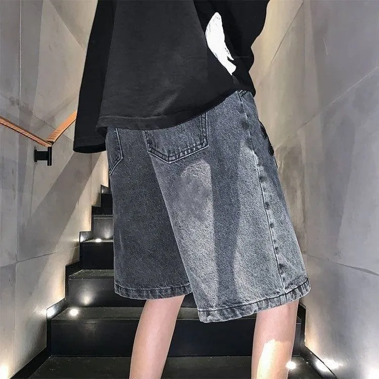 Chrome Hearts Men’s Baggy Denim Jeans Shorts Regular Fit Summer Casual Streetwear thumbnail 6